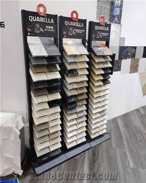 Quartz And Marble Display Stand In Showroom