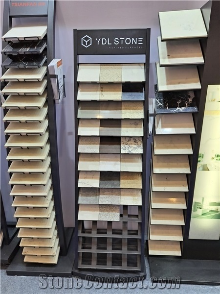 Quartz Stone Glass Stone Sample Display Stand Stone