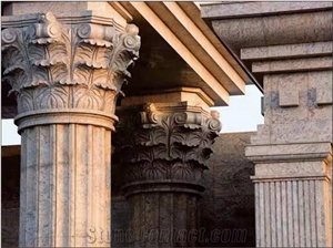 Bahamas Gold Granite Polished Natural Stone Columns