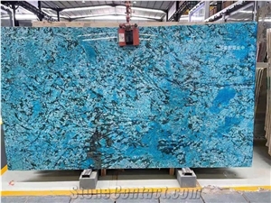 Brazil Fantasy Bule Quartzite Polished Walll Slabs & Tiles