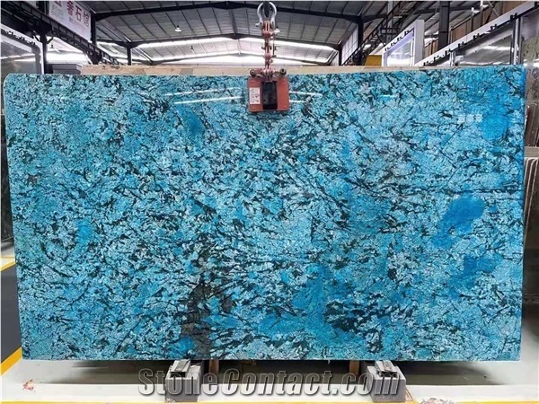 Brazil Fantasy Bule Quartzite Polished Walll Slabs & Tiles