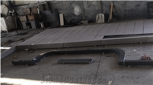 China G635 Red and G654 Black Granite Flamed Floor Tiles