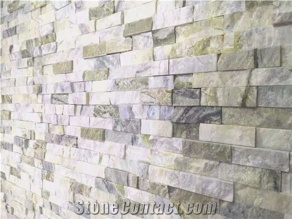 Chinese Bluish Clouds Quartzite Split Cultural Stone Wall Tiles
