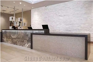 Chinese White Quartzite Split  Stone Veneer