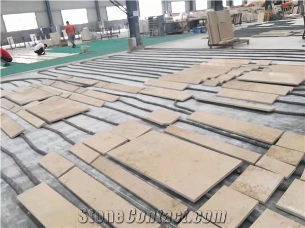 German Cream Beige Limestone Honed Big Slabs & Tiles