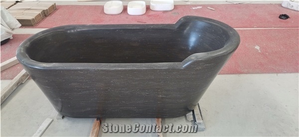 Italy Bianco Carrara Marble White Polished Stone Bathtub