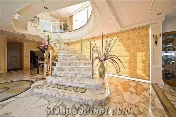 Italy Calacatta Gold Marble Polished Custom Countertops