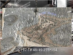Italy Water Black Jade Onyx Polished Big Slabs