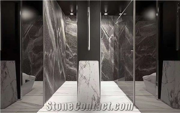 Turkey Fantasy Grey Marble Polished Stair Treads&Stone Steps