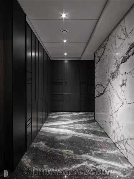 Turkey Fantasy Grey Marble Polished Stair Treads&Stone Steps
