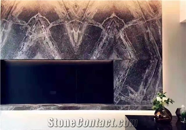 Turkey Fantasy Grey Marble Polished Stair Treads&Stone Steps