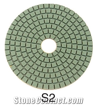 100mm 3-Step Diamond Resin Wet/Dry Polishing Pads
