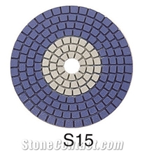100mm 3-Step Diamond Resin Wet/Dry Polishing Pads