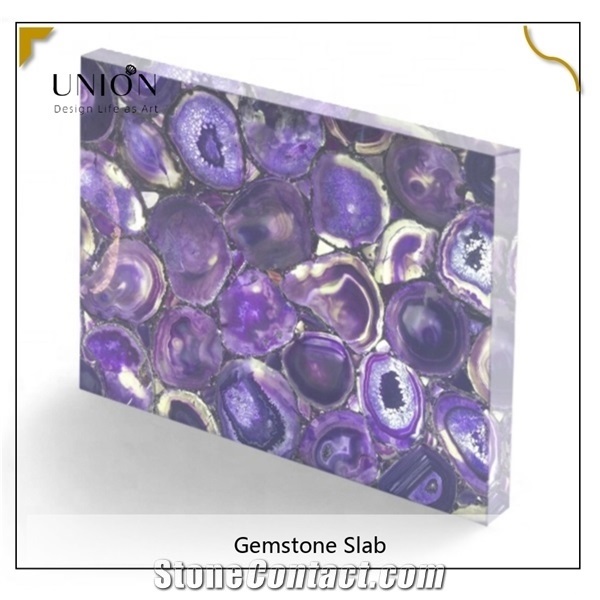 Agate Stone Dark Purple Stone,Semi Precious Stone Wall Slabs