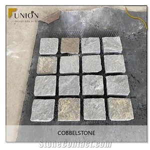 Beige Yellow Slate Flooring,Beige Slate Cobble,Pavers Setts