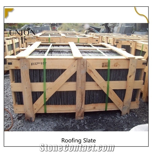 Black Natural Slate Stone Cheap Price Thin Thickness Roofing