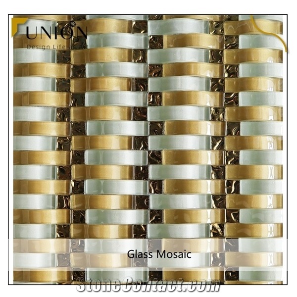 Building Construction 3d Style Iridiscent Crystal Mosaic