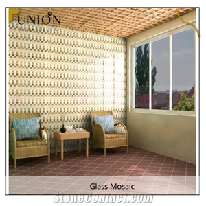 Building Construction 3d Style Iridiscent Crystal Mosaic
