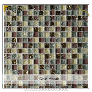 Building Materials Commercial Use Aluminum Glass Tile Mosaic