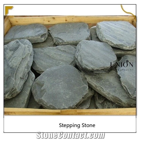 China Natural Basalt Flagstone Garden Stepping Stone Coverin