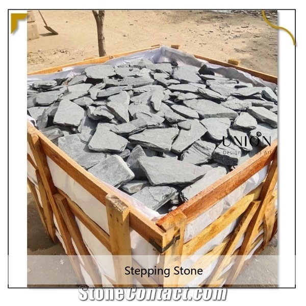 China Natural Basalt Flagstone Garden Stepping Stone Coverin