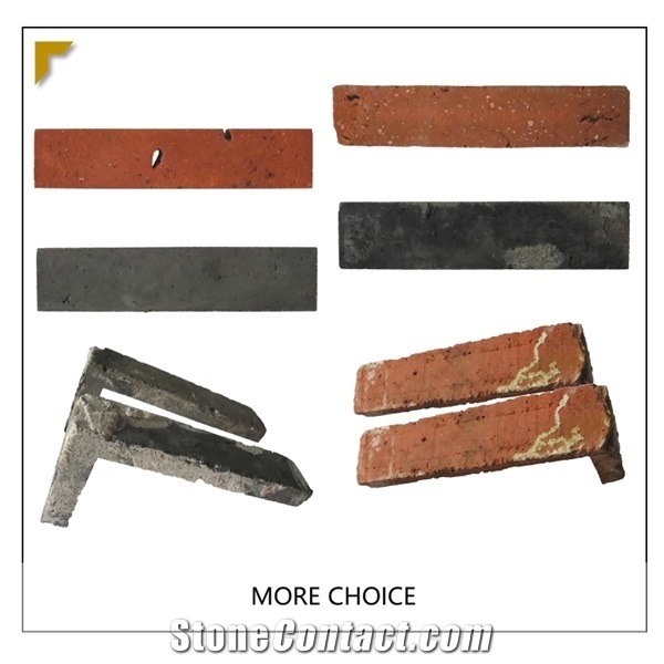 China White Reclaimed Cement Thin Brick Veneer Corners