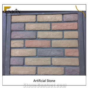 Colorful Square Brick Artificial Cladding Stone for Wall Dec