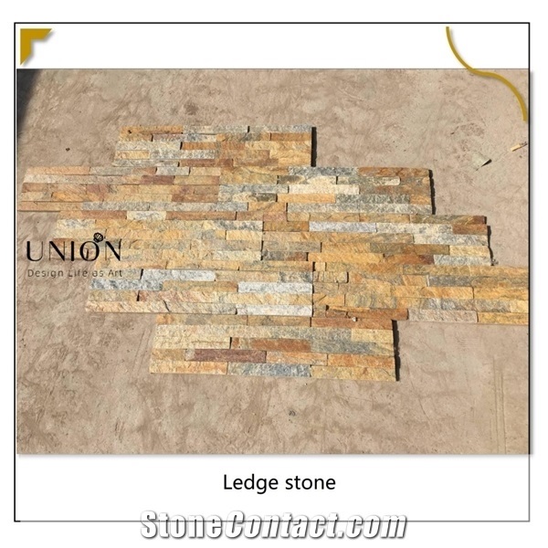 Earth Brown Quartzite Ledge Stone,Brown Ledger Quartzite Panel