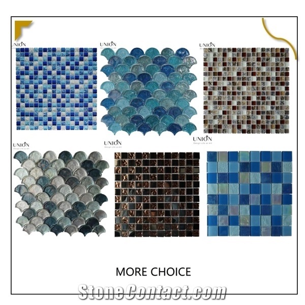 Foshan Mosaic Glass Tile/Swimming Pool Glass Mosaic Tile