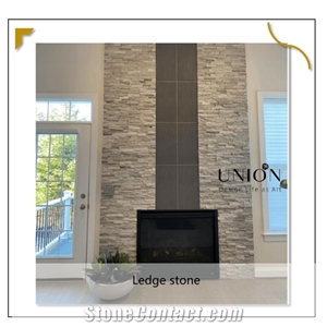Golden Line Splits Quartzite Wall Panels,Ledge Surface Stone