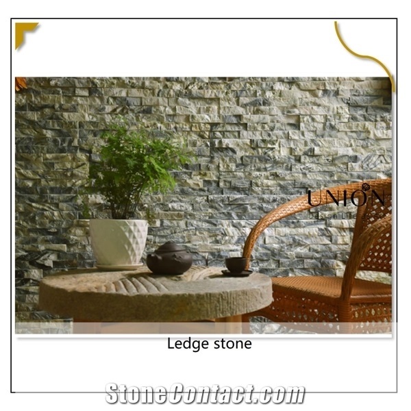Green Ice Marble Slabs Wall Panel Decoration,Ledge Stone