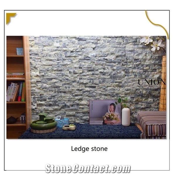 Green Ice Marble Slabs Wall Panel Decoration,Ledge Stone