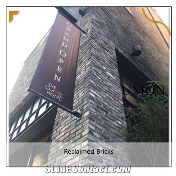 Grey Building Thin Brick Tile,Grey Cladding Reclaimed Bricks