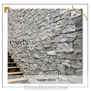 Grey Grainte Loose Strips Stone Venner Wall Cladding Decora