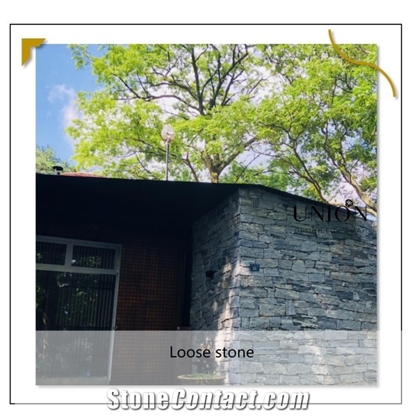 Grey Grainte Loose Strips Stone Venner Wall Cladding Decora