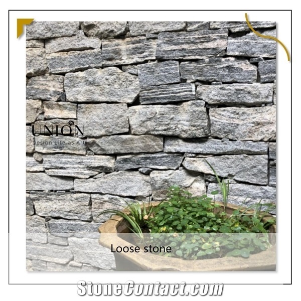 Grey Grainte Loose Strips Stone Venner Wall Cladding Decora