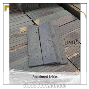Grey Used Brick,Reclaimed Bricks in Building,Masonry