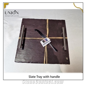 Handle Cutting Board Tray,Jiangxi Black Slate Plates Tray