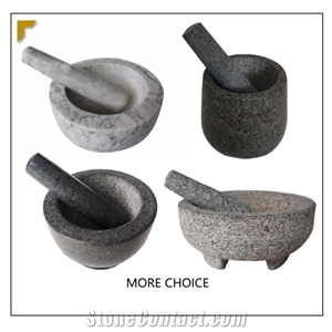 Hot Selling Kitchenware Stone Mortar and Pestle Set Kitchen