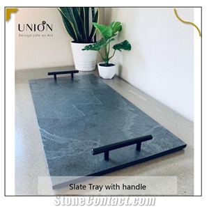 Hot Stone Cheese Board Plate Large Size Slate Serving Plates