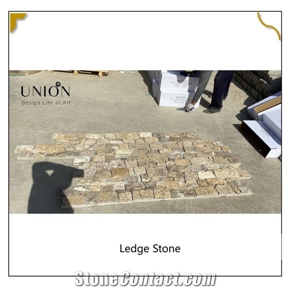 Light Brown Marble Wall Cladding Stone Backside with Hook
