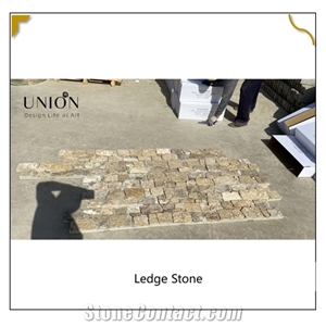 Light Brown Marble Wall Cladding Stone Backside with Hook