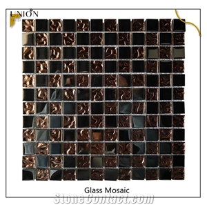 Metal Mixed Glass Swimming Pool Cheap Bathroom Mosaic Tiles