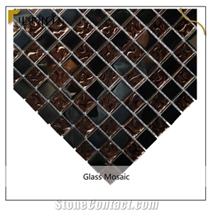 Metal Mixed Glass Swimming Pool Cheap Bathroom Mosaic Tiles