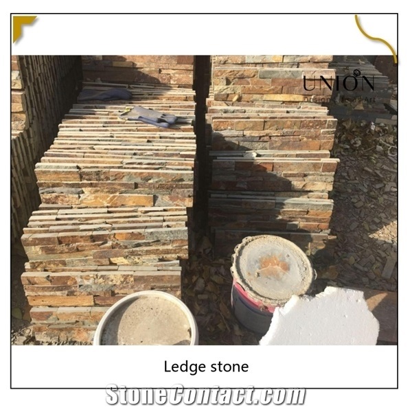 Natural Multicolor Rusty Ledge Stone Wall-Cladding-Panels