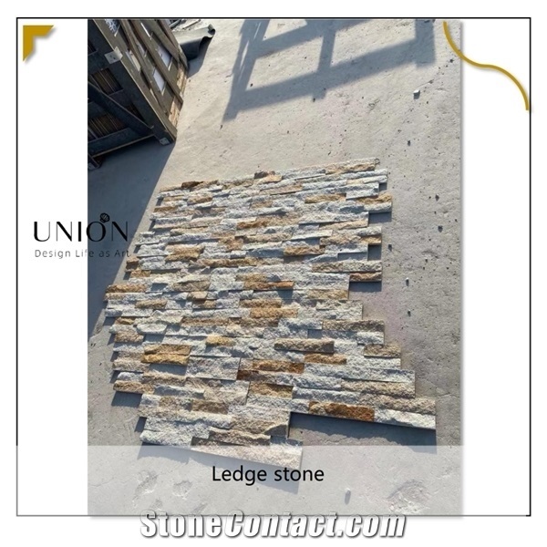 Natural Rusty Quartzite Culture Stone for Wall Decoration