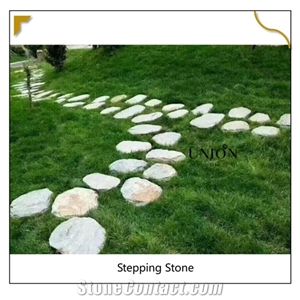 Round Yellow Slatelawn Paving Pathway Stone Walkways Stone