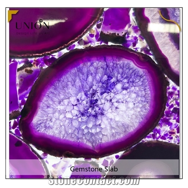 Semi-Precious Stone Various Kinds Of Agate Slabs for Hotel