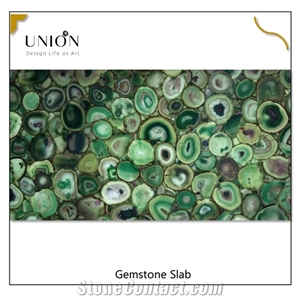 Semiprecious Stone Gemstone Wall Panels Light Green Color