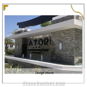 Split Face Veneer Cultured Stone Rusty Quartize Thin Panel
